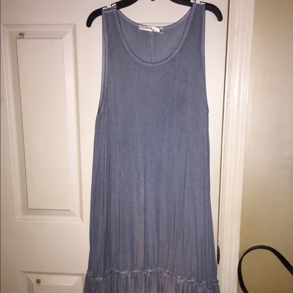 Silver Tank Too Ruffle Bottom Boutique Dress